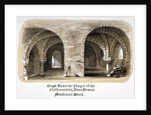 Crypt under the Chapel of the Clothworkers' Almshouses, Monkwell Street, City of London by Anonymous