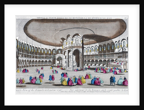 Interior view of the Rotunda in Ranelagh Gardens, Chelsea, London by Anonymous