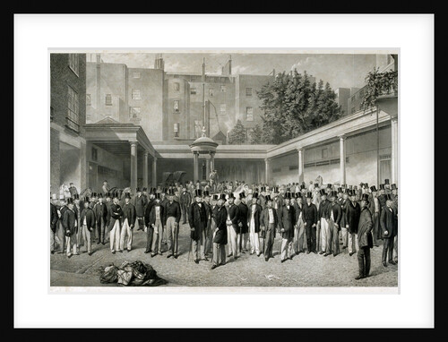 Tattersall's Horse Sale Yard at Hyde Park Corner, London, pre 1865 (1870) by Charles Mottram