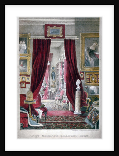 Lady Morgan's drawing room, no 11 William Street, Lowndes Square, Chelsea, London by Anonymous