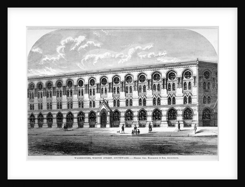 Barrow and Brother's leather Warehouse in Weston Street, Bermondsey, London by Anonymous