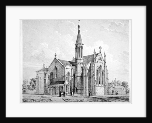 South-east view of St James Church, Clapton, Hackney, London by Anonymous