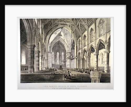 Interior view of the Church of St John of Jerusalem, Hackney, London by CJ Greenwood