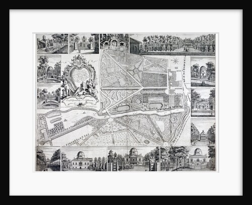 Map of Chiswick in the London borough of Hounslow by John Rocque