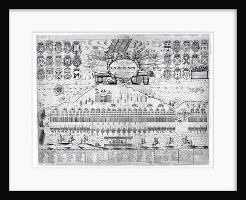 View of the royal army as it was encamped on Hounslow Heath, Middlesex, in 1686 by J Harris