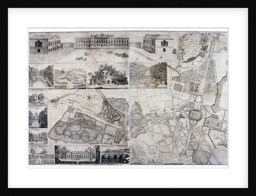 Plan and views of Wanstead House and Park in the borough of Redbridge, London by Anonymous