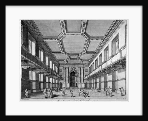 Interior view of the new chapel, Royal Naval Hospital, Greenwich, London by George Bickham