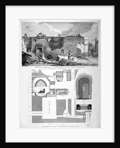 Priory of Holy Trinity, Duke's Place, City of London by William Taylor