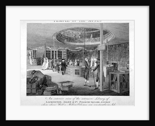 The Temple of the Muses Bookshop in Finsbury Square, London by Walker