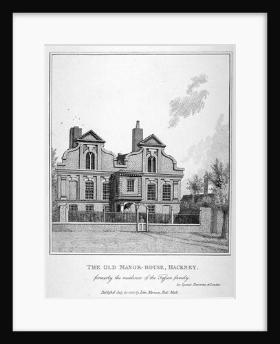 View of a manor house on Shacklewell Green, Hackney, London by John Thomas Smith