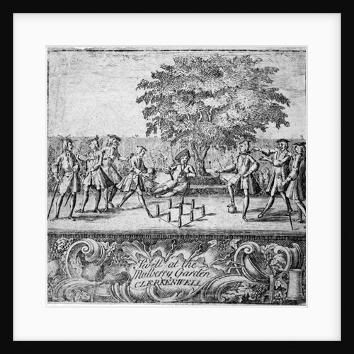 Men playing swill at Mulberry Garden, Clerkenwell, London by Anonymous