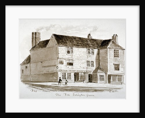 View of the Old Fox Inn, Islington, London by CH Matthews