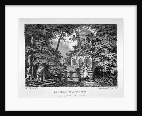 The Lodge at Holland House, Kensington, London by George Isham Parkyns