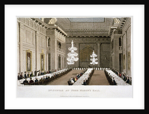 Dr Syntax at Free Mason's Hall, Holborn, London by Anonymous