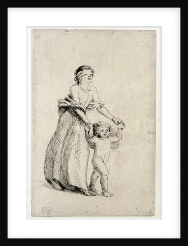 Cupid leading a Blindfolded Girl by Anna Lea Merritt