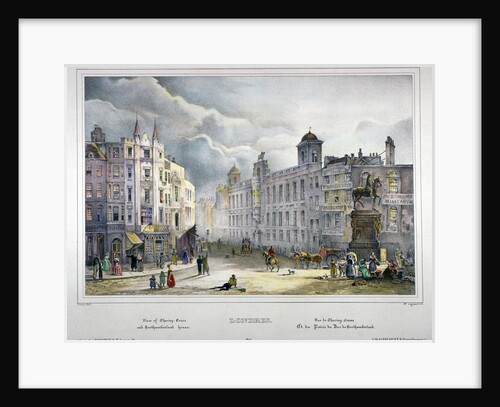 View of Northumberland House and Charing Cross, Westminster, London by A Legrand