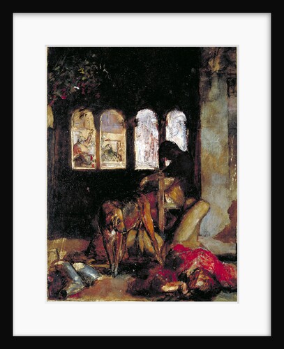 Sketch for 'The Eve of St Agnes' by William Holman Hunt