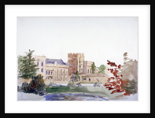 Castle seen through trees by Anna Lea Merritt