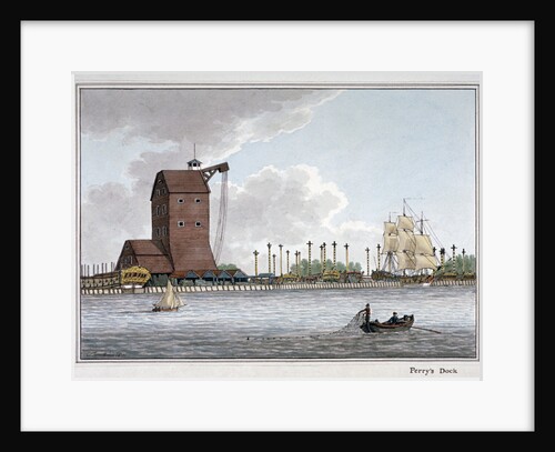 Brunswick Dock, Blackwall, London by Charles Tomkins