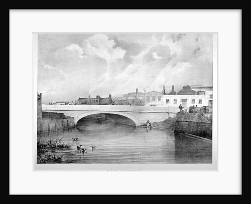 View of Bow Bridge from the north, London by Anonymous