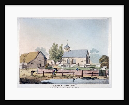 View of St Mary's Church, Paddington, London by Anonymous