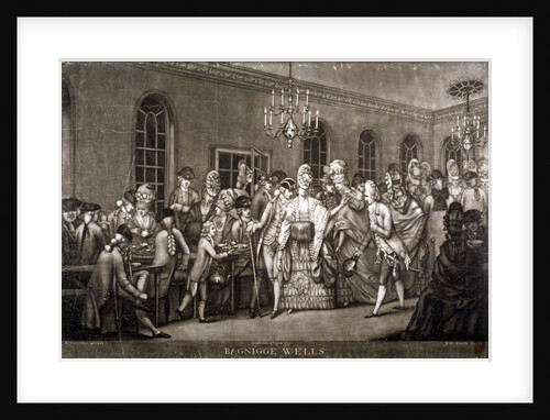 View of a crowded room in Bagnigge Wells, London by IR Smith