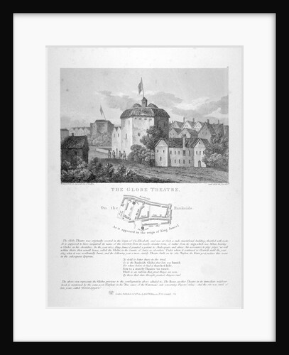 The Globe Theatre, Bankside, Southwark, London by Anonymous