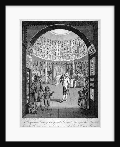 Interior view of the Leverian Museum, Albion Place, Southwark, London by William Skelton