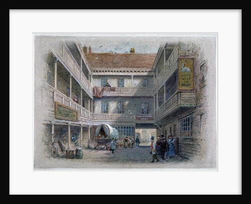 Courtyard of the White Hart Inn, Borough High Street, Southwark, London by Charles Wilkinson