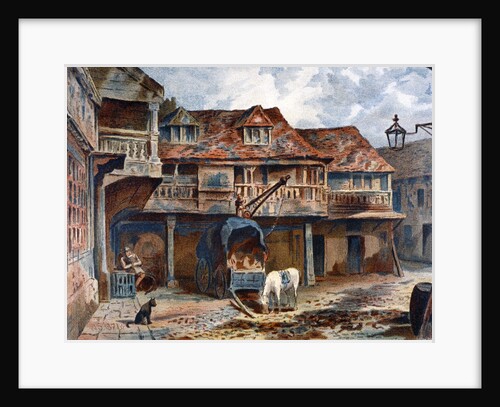 Courtyard of the Tabard Inn, Borough High Street, Southwark, London by JS Virtue