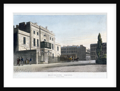 View of the north side of Manchester Square, Marlebone, London by Anonymous
