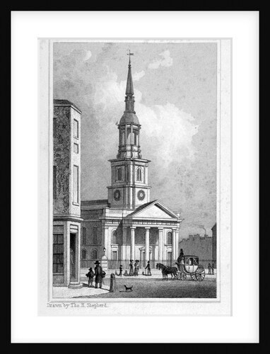 View from the west of St Leonard's Church, Shoreditch, London by Anonymous
