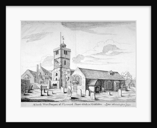 Old St Leonard's Church, Shoreditch, London by Bernard Lens