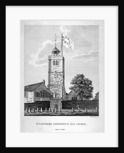Old St Leonard's Church, Shoreditch, London by Bernard Lens