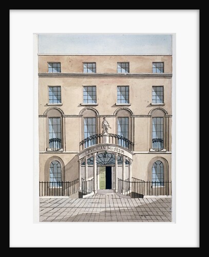 Front view of the Leverian Museum, Albion Place, Southwark, London by Anonymous