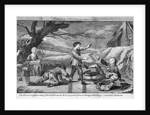 The Humorous Diversion of Sliding on the Ice by Benjamin Cole