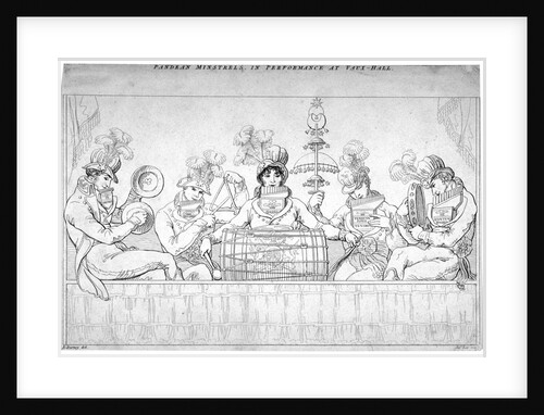 View of the Pandean Minstrels in performance at Vauxhall, London by John Lee