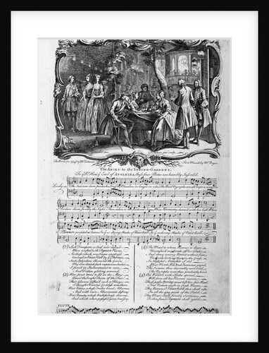 The Adieu to the Spring-Gardens by George Bickham