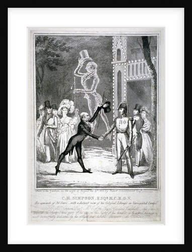 Ceremony in Vauxhall Gardens, Lambeth, London by Isaac Robert Cruikshank