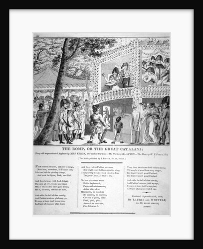 Musical performance at Vauxhall Gardens, Lambeth, London by Anonymous