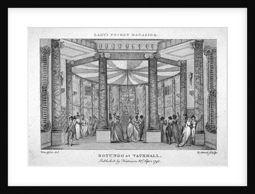 Interior view of the Rotunda at Vauxhall Gardens, Lambeth, London by Thomas Rothwell