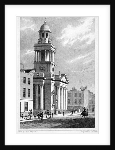 Chapel of Ease which might also be Christ Church, Cosway Street, Marylebone, London by Thomas Dale