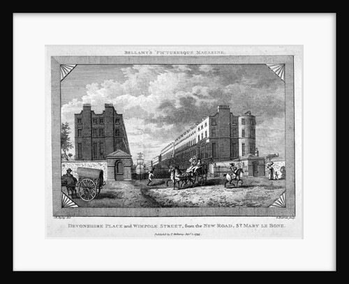 Devonshire Place and Wimpole Street, Marylebone, London by G Barratt