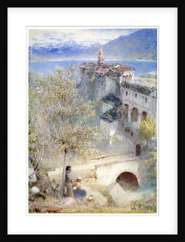 Locarno, Lake Maggiore by Albert Goodwin