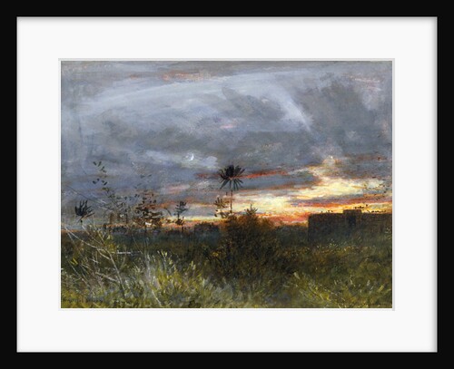 The Towers of Silence, Bombay by Albert Goodwin