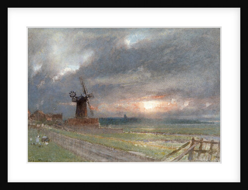 Cley, Norfolk by Albert Goodwin