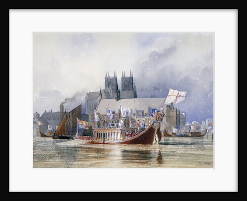 Arrival of the Lord Mayor at Westminster by Richard Henry Nibbs