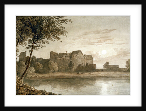 Allington Castle, near Maidstone, Moonlight by James Duffield Harding