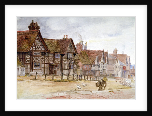 Village Street with Tudor Houses by Anna Lea Merritt