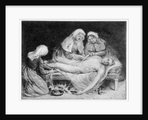 Three Nurses tending a Wounded Soldier by Anna Lea Merritt